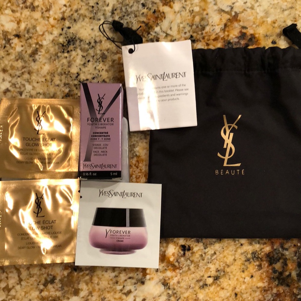 YSL bag with samples